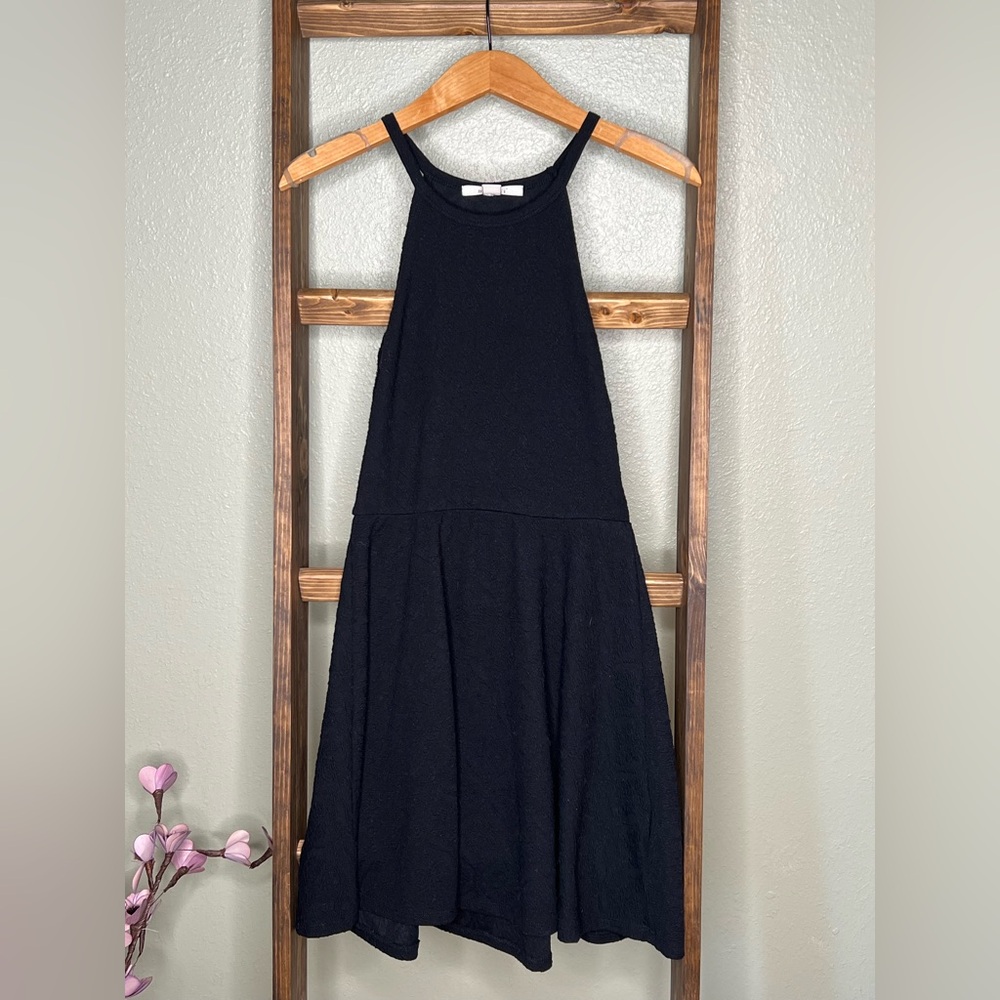 Miami Black Halter Cocktail Sundress
